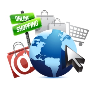 international online shopping concept illustration design graphic