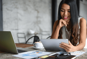 Woman Reviewing Documents